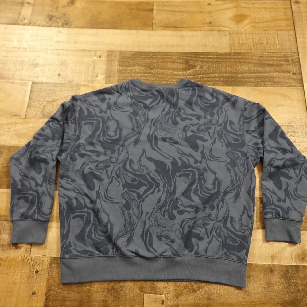 Eddie Bauer Camo Terrain Print Sweatshirt – Women's Size Large Blue Topography - Picture 11 of 11